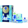 Nivea cofanetto essential skincare struccante 125ml + crema giorno 50ml + labello nivea