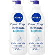 Nivea crema corpo idratante express 500 ml, corpo idratante 72 o