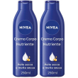 Nivea crema corpo nutriente 250 ml, corpo idratante 72 ore per p