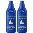 Nivea crema corpo nutriente 500 ml, corpo idratante 72 ore per p