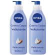 Nivea crema corpo vellutante 500 ml, corpo idratante 72 ore e ve