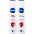 Nivea deodorante spray dry comfort 150 ml, donna antitraspi
