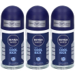 Nivea men cool kick dedorante roll-on 3x50 ml