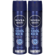 Nivea men cool kick spray 150 ml, deodorante uomo antitraspirante per