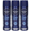 Nivea men cool kick spray 150 ml, deodorante uomo antitraspirante per