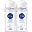 Nivea pure invisible deodorante roll on 50 ml, antitraspira