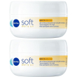 Nivea soft daily uv, crema idratante corpo, viso mani multiuso con vit