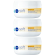 Nivea soft daily uv, crema idratante corpo, viso mani multiuso con vit