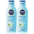 Nivea sun latte doposole hydrate 200 ml, dopo sole idratante con aloe