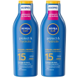 Nivea sun latte solare protect & hydrate spf15 200 ml, crema solare 15