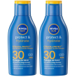 Nivea sun latte solare protect & hydrate spf30 100 ml, crema solare 30