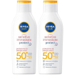 Nivea sun latte solare sensitive immediate protect fp50+ 200 ml, crema