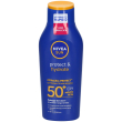 Nivea sun protect & hydrate latte solare spf 50+ 400 ml crema solare