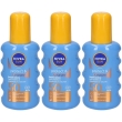 Nivea sun protezione solare spray spf 50+ 3x200 ml