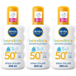 Nivea sun spray solare kids sensitive protect fp50+ 200 ml, crema sola