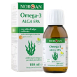 Norsan omega-3 alga epa integratore per la funzione cardiaca cerebrale e visiva soluzione orale 100ml