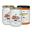 Nu3 organic coconut oil + burro di arachidi smooth 1 pz set
