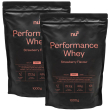 Nu3 performance whey fragola set da 2 2x1000 g polvere
