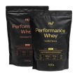 Nu3 performance whey probierpaket cioccolato + vaniglia 2x1000 g polve