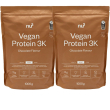 Nu3 vegan protein 3k cioccolato set da 2 2x1000 g polvere