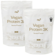 Nu3 vegan protein 3k, neutro set da 2 2x1000 g polvere