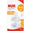 Nuk first choice tettarella anti-coliche silicone, 2 pezzi