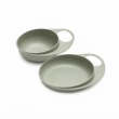Nuvita easy eating set piattino e ciotola per lo svezzamento colore sage green