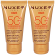 Nuxe sun crema solare anti-eta viso spf 50+ 2x50 ml