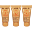 Nuxe sun crema solare anti-eta viso spf 50+ 3x50 ml