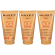 Nuxe sun latte solare viso e corpo spf 50+ 3x150 ml crema