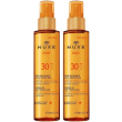 Nuxe sun olio solare viso e corpo spf 30 2x150 ml soluzione