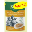 Oasy more love pollo con patate dolci in brodo di cottura cibo umido per gatti adulti 70g