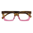 Occhiale da lettura premontato twins platinum mazurca marrone-rosa +2.00 1 paio