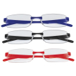 Occhiale da lettura twins silver triple rosso blu nero +3,00