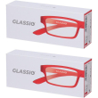 Occhiali da lettura glassio cupertino colore rosso gradazione +1,5 1 s