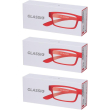 Occhiali da lettura glassio cupertino colore rosso gradazione +3,0 1 s