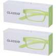 Occhiali da lettura glassio cupertino colore verde acido gradazione +1
