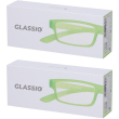 Occhiali da lettura glassio cupertino colore verde acido gradazione +1