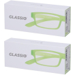 Occhiali da lettura glassio cupertino colore verde acido gradazione +3