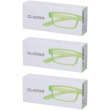 Occhiali da lettura glassio cupertino colore verde acido gradazione +3
