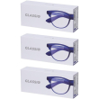 Occhiali da lettura glassio fremont colore blu scuro gradazione +1,5 1