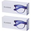 Occhiali da lettura glassio fremont colore blu scuro gradazione +2,0 1