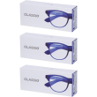 Occhiali da lettura glassio fremont colore blu scuro gradazione +2,0 1