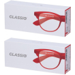 Occhiali da lettura glassio fremont colore rosso gradazione +1,5 1 st