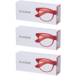 Occhiali da lettura glassio fremont colore rosso gradazione +1,5 1 st