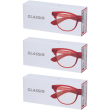 Occhiali da lettura glassio fremont colore rosso gradazione +2,5 3x1 s