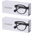 Occhiali da lettura glassio newport colore nero gradazione +1,0 2x1 st