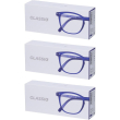 Occhiali da lettura glassio sacramento colore blu scuro gradazione +1,