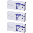 Occhiali da lettura glassio sacramento colore blu scuro gradazione +2,