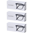 Occhiali da lettura glassio sacramento colore nero gradazione +1,0 3x1